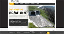 Desktop Screenshot of ginex-int.si